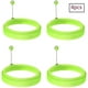 thumbnail image 1 of Suministros de herramientas de barra de cocina Sartén Molde para huevos fritos Anillo para huevos Molde para panqueques de silicona Redondo Molde para huevos fritos verdes Huevo hervido (Redondo) Ormromra LL-1599, 1 of 4