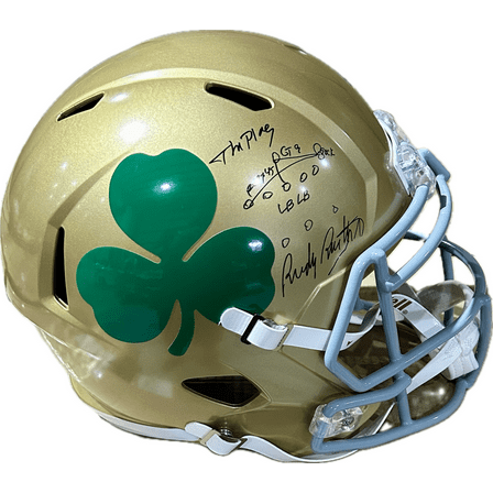 Rudy Ruettiger Signed Autographed Full Size Notre Dame Helmet Beckett The Play