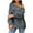 Gray, variant on Umfun Sweaters for Women Fall Comfy Loose Pullover Sweater Loose Knit Sweater Comfortable Round Neck able Pullover Sweater Clothing