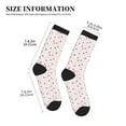 thumbnail image 3 of Xecao Red coral and scallop seashell Print Crew Socks for Men and Women, Men's Soft Moisture-wicking Sock, 3 of 7