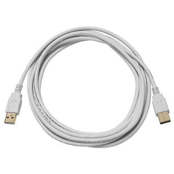 TruDx 10ft USB 2.0 A Male to A Male Cable White [Electronics]