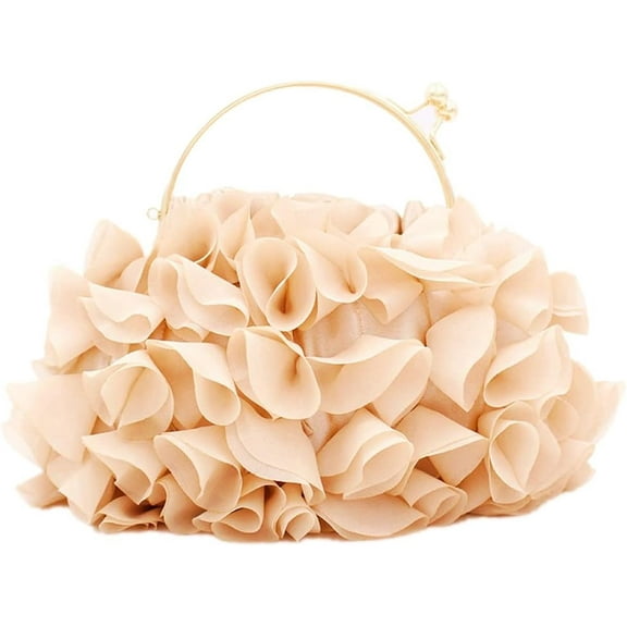 Floral Clutch Purses for Women Satin Clutch Evening Bag Party Prom Handbags Bride Purse