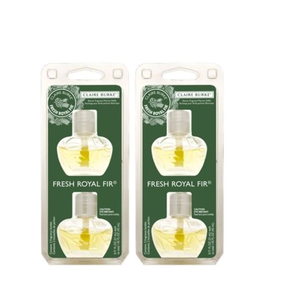 Claire Burke Fresh Royal Fir Electric Fragrance Warmer Refill - Pack of 2