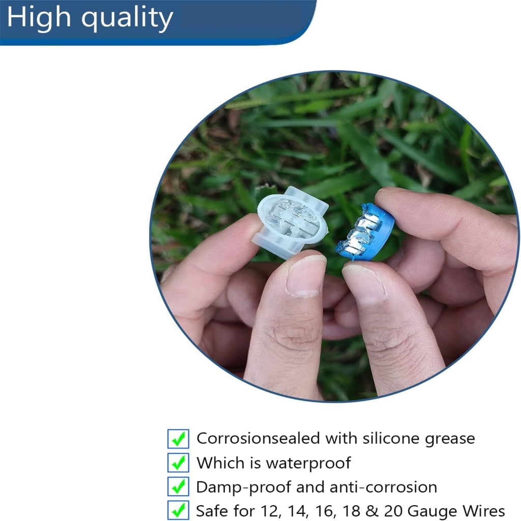 Yokua Versatile Electrical Connectors Self-Stripping for Garden Tool & Appliances