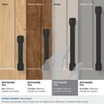 thumbnail image 4 of Amerock Faircrest 5-1/16 inch (128mm) Center-to-Center Matte Black Cabinet Pull, 4 of 7