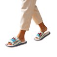 thumbnail image 4 of ichuanyi Fuzzy Open Toe Slippers for Women Indoor Cozy Fluffy Ladies Slippers, Cute Dachshund Winter Bedroom House Shoes Slip On Slides Sandal, 4 of 8