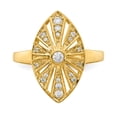 thumbnail image 4 of Real 14kt Yellow Gold Diamond Vintage Ring Size: 7; for Adults and Teens; for Women and Men, 4 of 5