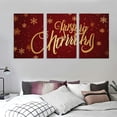 thumbnail image 3 of ONETECH Merry Christmas Canvas Wall Art for Home Decor - Christmas Wishes Paintings Print On Canvas HD Giclee Artwork Ready to Hang 12''x16''X3 Panels, 3 of 4