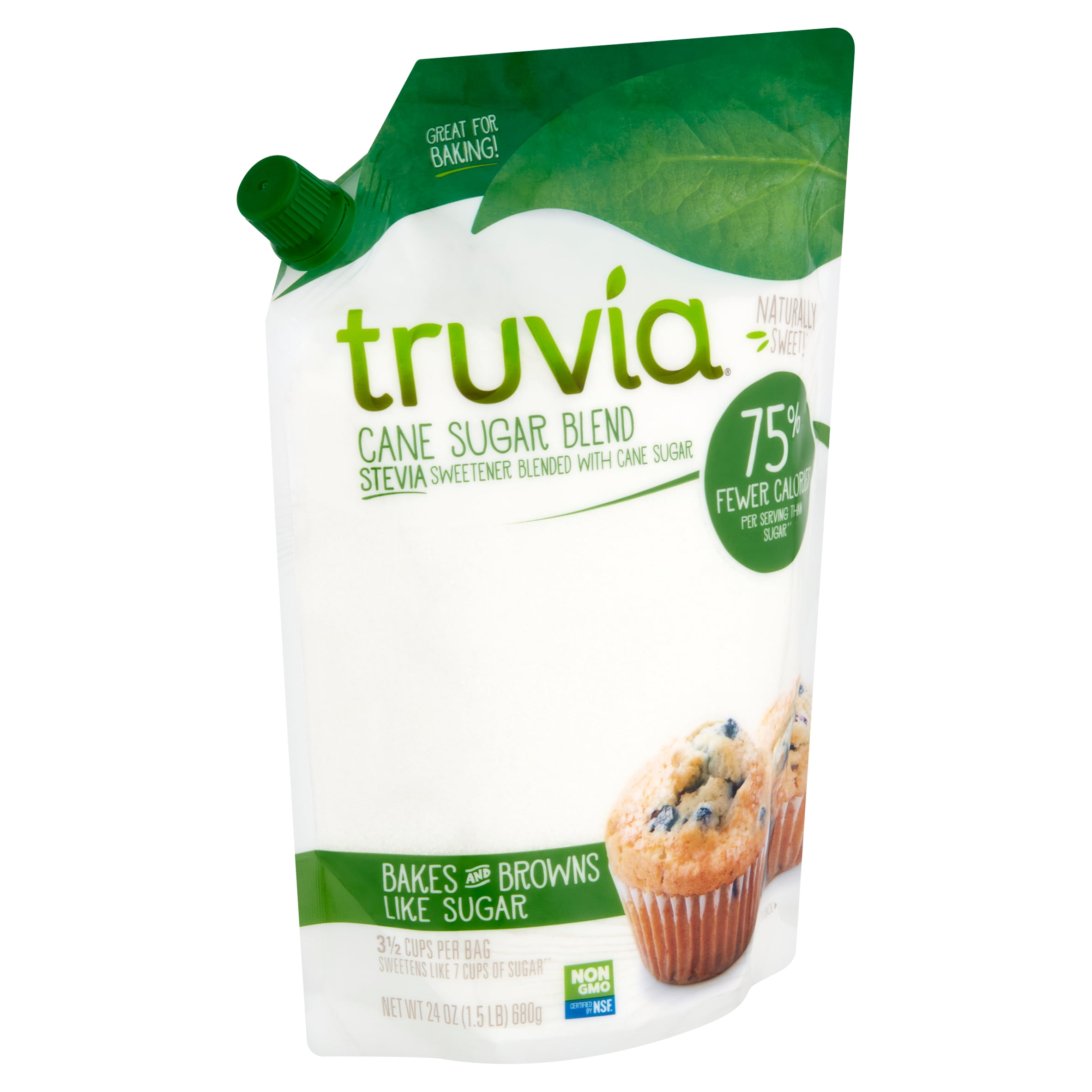 Truvia Cane Sugar Blend Stevia Sweetener, 24 oz - Walmart.com - Walmart.com