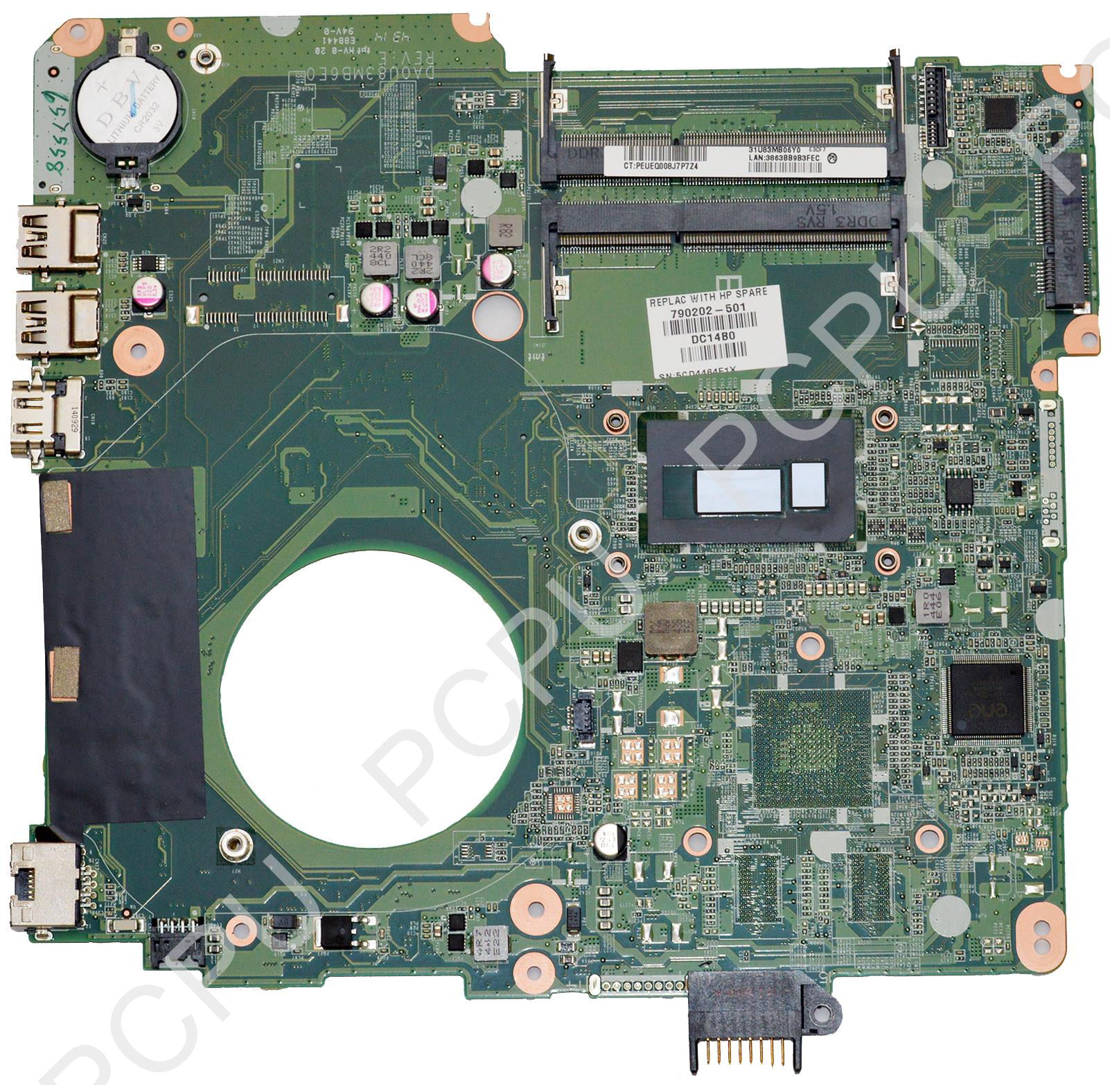 HP Sleekbook 14-B Laptop Motherboard w/ AMD A4-4355M 1.9Ghz CPU 703857-501