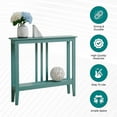 thumbnail image 6 of Kings Brand Furniture - Entryway Table - Narrow Console Table - Console Table with Storage - Hallway Decor - Wood Console Tables for Entryway - Narrow Console Sofa Side Table - Foyer - Teal, 6 of 7