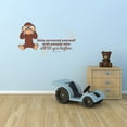 thumbnail image 2 of Lift You Cute Monkey Life Quote Cartoon Quotes Decors Wall Sticker Art Design Decal for Girls Boys Kids Room Bedroom Nursery Kindergarten Home Decor Stickers Wall Art Vinyl Decoration (12x20 inch), 2 of 2