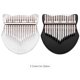 thumbnail image 4 of Kalimba acústica transparente con diseño de zorro, 17 teclas de metal afinadas en tono C, incluye estuche portátil, martillo de afinación, paño de limpieza y pegatinas. Ideal para música, decoración, 4 of 7