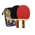 thumbnail image 3 of EGNMCR Raquette de Tennis de Table Intérieure pour 2 Joueurs Ensemble de 2 Pagaies 3 Balles Raquette de Tennis, 3 of 9