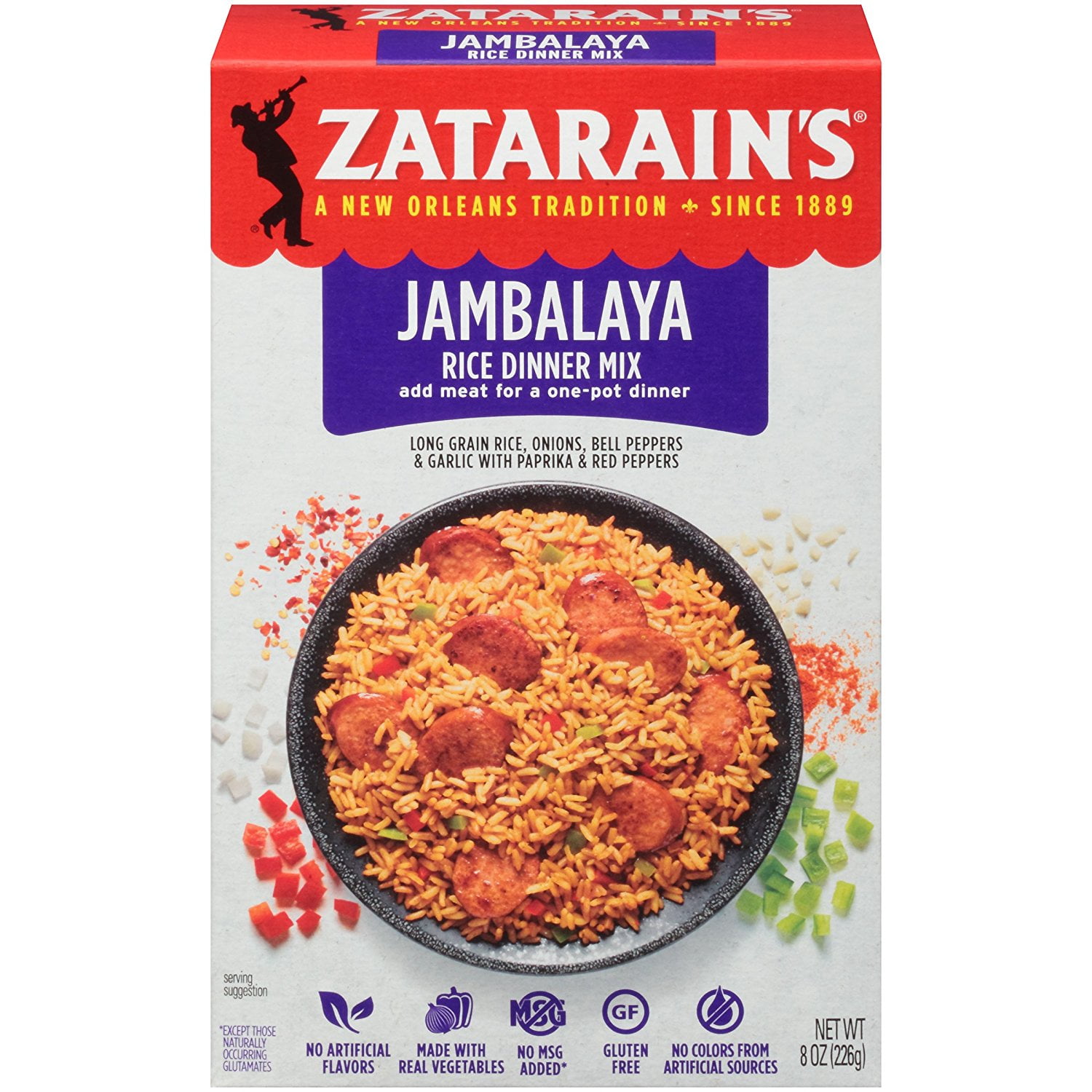 Zatarain's Jambalaya Mix, 8 OZ (Pack of 2)