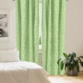 thumbnail image 2 of Ambesonne Lime Green Curtains, Triangles Pyramids, Pair of 28"x63", Pale and Fern Green, 2 of 5