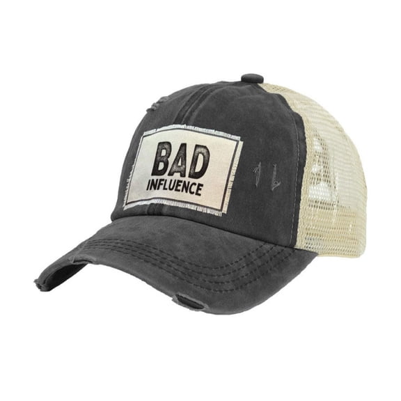 Bad Influence - Vintage Distressed Trucker Adult Hat