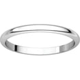 thumbnail image 4 of Platinum 2mm Half Round Band - Size 8, 4 of 9
