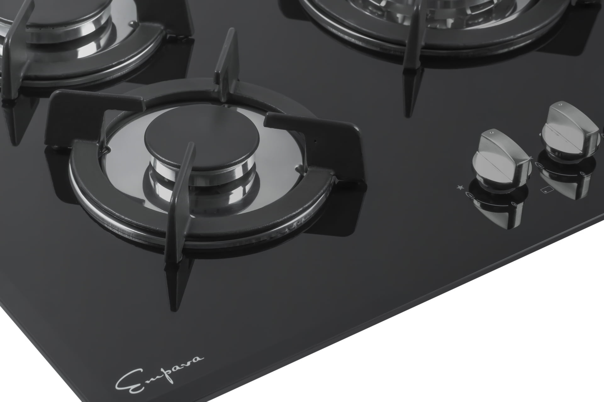 Empava 36 Black Tempered Glass 5 Italy Sabaf Burners Stove Top