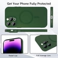 thumbnail image 4 of Funda magnética para iPhone 14 Pro Max para mujer, diseño mate de lujo con brillo metálico suave y protector de lente de cámara, compatible con Magsafe Case para iPhone 14 Pro Max de 6.7 pulgadas,, 4 of 8