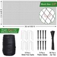 thumbnail image 2 of 8 X 100 Ft Garden Netting, 5/8in Mesh Heavy Duty Bird Netting for Vegetable, Fruit Trees, Blueberry Bush Protection, Reusable Poultry Netting Against Birds, Deer, Rabbit and Cat, Chicken Coop Net, 2 of 7