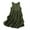 Green, variant on Diufon Cotton Linen Dresses for Women R V Neck Sleeveless Button Dresses Solid Color Trendy Pleated Dresses