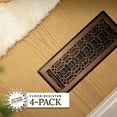 thumbnail image 2 of Decor Grates (4-Pack) NGH410-RB New Gothic Floor Register, 4x10 Inches, Rubbed Bronze Finish, 2 of 5