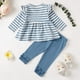 thumbnail image 3 of Conjunto De Niña De 9 A 12 Meses, Ropa Para Niña, Camisa Con Volantes Para Bebé, Conjunto De Pantalones, Trajes De Otoño De Manga Larga, Ropa De Invierno Para Bebé Niña De 1 Año, 3 of 5