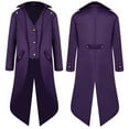 thumbnail image 6 of Xmyrz Mens Jacket Tuxedo Punk Long Sleeve Stylish Retro Style Cosie Going Out Plus Size Men'S Coats Outerwear Jacket, 6 of 6