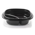 thumbnail image 3 of Rubbermaid TakeAlongs Divided Meal Prep Containers, 556 mL (2.35 Cup), Black, 3 Pack, 3 of 6