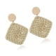 thumbnail image 5 of Qarigey Pendientes occidentales vintage estilo bohemio exquisita joyería cuadrilátero blanco Cuadrilátero blanco 10piezas, 5 of 6