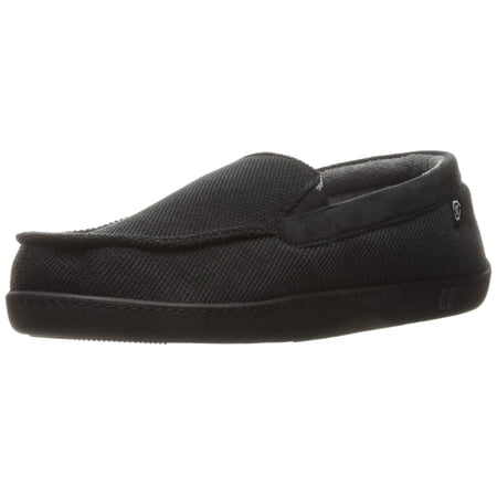 ISOTONER Men's Diamond Corduroy Moccasin Slipper with Cooling Memory Foam for...