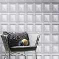 thumbnail image 3 of World of Wallpaper - Papel Tapiz Texturizado Diseño Mármol de Efecto Madera (Gris Claro), 3 of 5