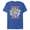 Royal Blue, variant on Men's Justice League Fearless Warrior  Graphic Tee Black Medium