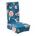 thumbnail image 3 of Funda de asiento de silla de comedor de cocina Spandex funda extraíble para boda Peonía azul Zulema Fundas para sillas de comedor, 3 of 6