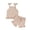 Khaki, variant on Bagilaanoe 2pcs Newborn Baby Girl Knit Shorts Set Sleeveless Cami Tops Shorts 3M 6M 12M 18M Infant Casual Summer Clothes