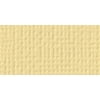 American Crafts 80lb Textured Cardstock 12"X12"-Butter