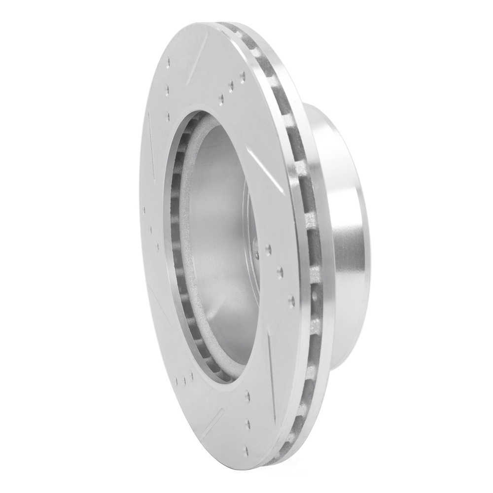 Dynamic Friction Company 631-40042R DFC Brake Rotor - Drilled And Slotted - Silver
