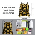 thumbnail image 3 of Sigee Sunflower (2) for Drawstring Zipper Backpack ,Waterproof, Durable, Lightweight Gym Bag for Sports, 3 of 5