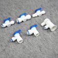 thumbnail image 2 of 5pcs 1/4" 3/8"OD Tube PE Pipe Fitting Hose Straight Backwash Controlled Ball Valve Aquarium RO Water Filter Reverse Osmosis System ,Easy to Use, 2 of 2