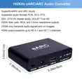 thumbnail image 2 of REQO eARC/ARC Audio Converter, RCA 3.5mm Audio Adapter,24bit/192KHz Audio Sampling Rate,ARC Audio Return, HD 5.1 and HD 7.1 Channels,Supports eARC & ARC inputs, 2 of 8
