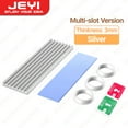 thumbnail image 1 of M.2 SSD Heatsink Aluminum Cooler Multi-version NVMe Radiator with Thermal Pad, Dust Paper for PS5/PC/Laptop M2 2280 SSD 3mm Slot White, 1 of 6