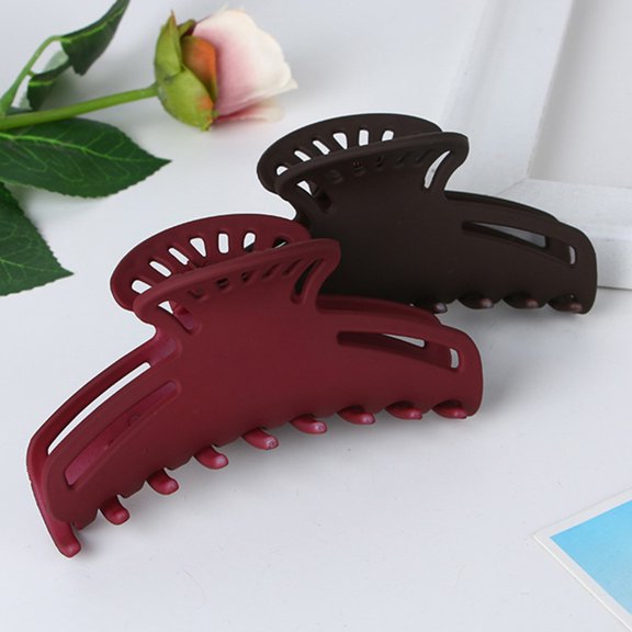 STRANDCHIC 6pcs Large Hair Claw Clip Hair Accessories for Women with Simple Design in Random Color