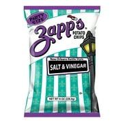 Zapp's Salt & Vinegar New Orleans Kettle Style Potato Chips, Gluten-Free, Party Size, 8 oz Bag