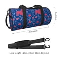 thumbnail image 4 of KLL Chicken and Rooster Duffle Bag For Men Women Sport Gym Fitness Tote Travel Training Workout Basketball Football Weekender, 4 of 8