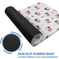 thumbnail image 6 of Long Mouse Pads for Desk,White Cow Heart Pattern Desk Mats on Top Of Desks, Desk Mouse Pad Extra Large with 3mm Non-Slip Base and Stitched Edge for Gaming,Office,Work,Home 47.3"x23.6", 6 of 6