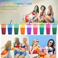 thumbnail image 6 of Tutuviw Color Changing Cups Tumblers with Lids & Straws for Kids - 7 Reusable Plastic Bulk Tumblers 24oz Cold Cup Tumbler Set for Kids, 6 of 10