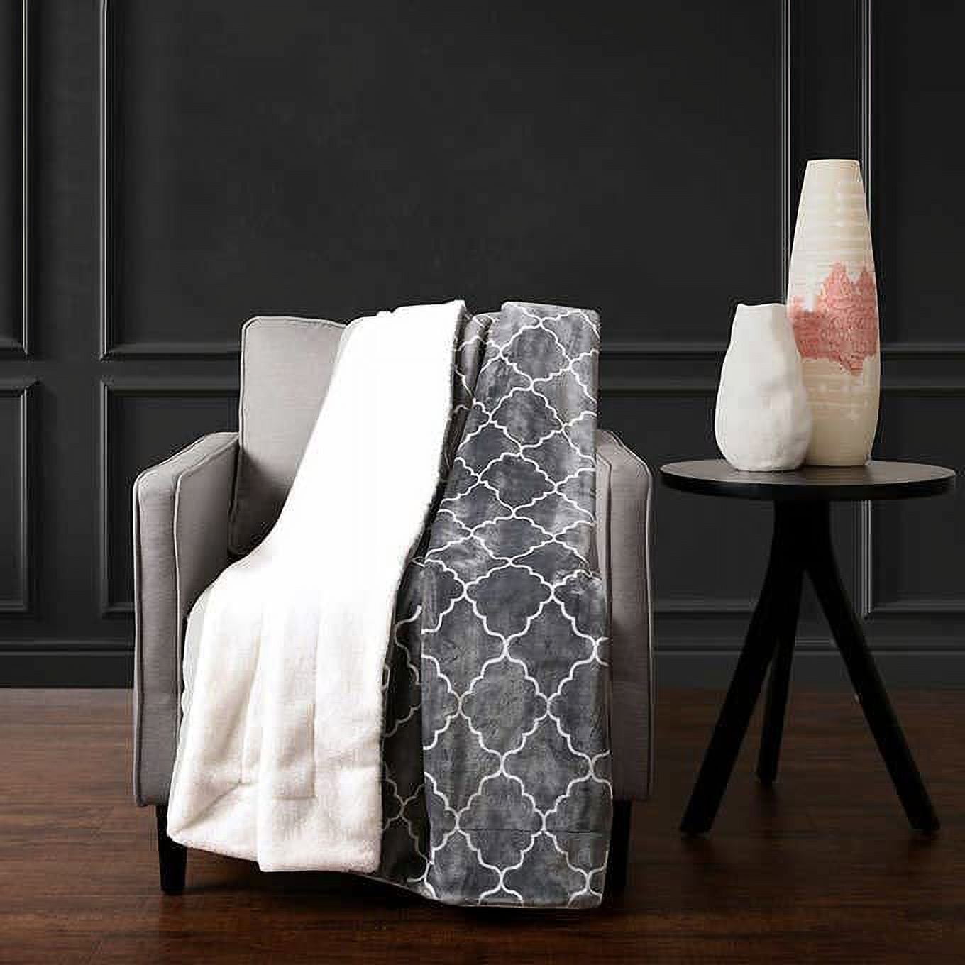 Life Comfort Ultimate Sherpa Throw Blanket Large 60x70in Luxurious Faux Fur 100 Polyester Perfect Gift Walmart