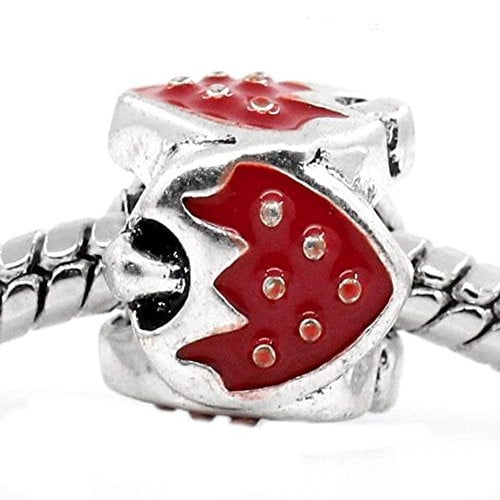 Sexy Sparkles Rhinestone Moon & Star Charm for European Clip on Jewelry with Lobster Clasp A1156