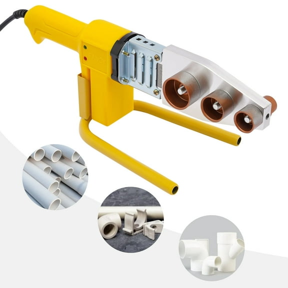 12.99*3.74*5.31in Yellow Constant Temperature Hot Melt Machine Plastic Welder Machine PPR Pipe Welding